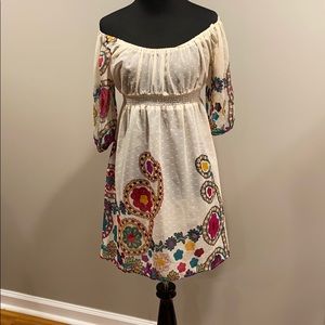 Sheer patterned dress